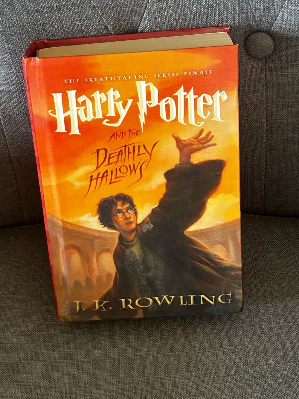 Harry Potter and the deathly hallows hardback book